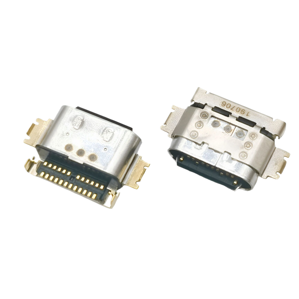 TYPE C 24P母座 四腳沉板1.55MM 雙排SMT L=7.95MM（美圖T9尊享版尾插接口）