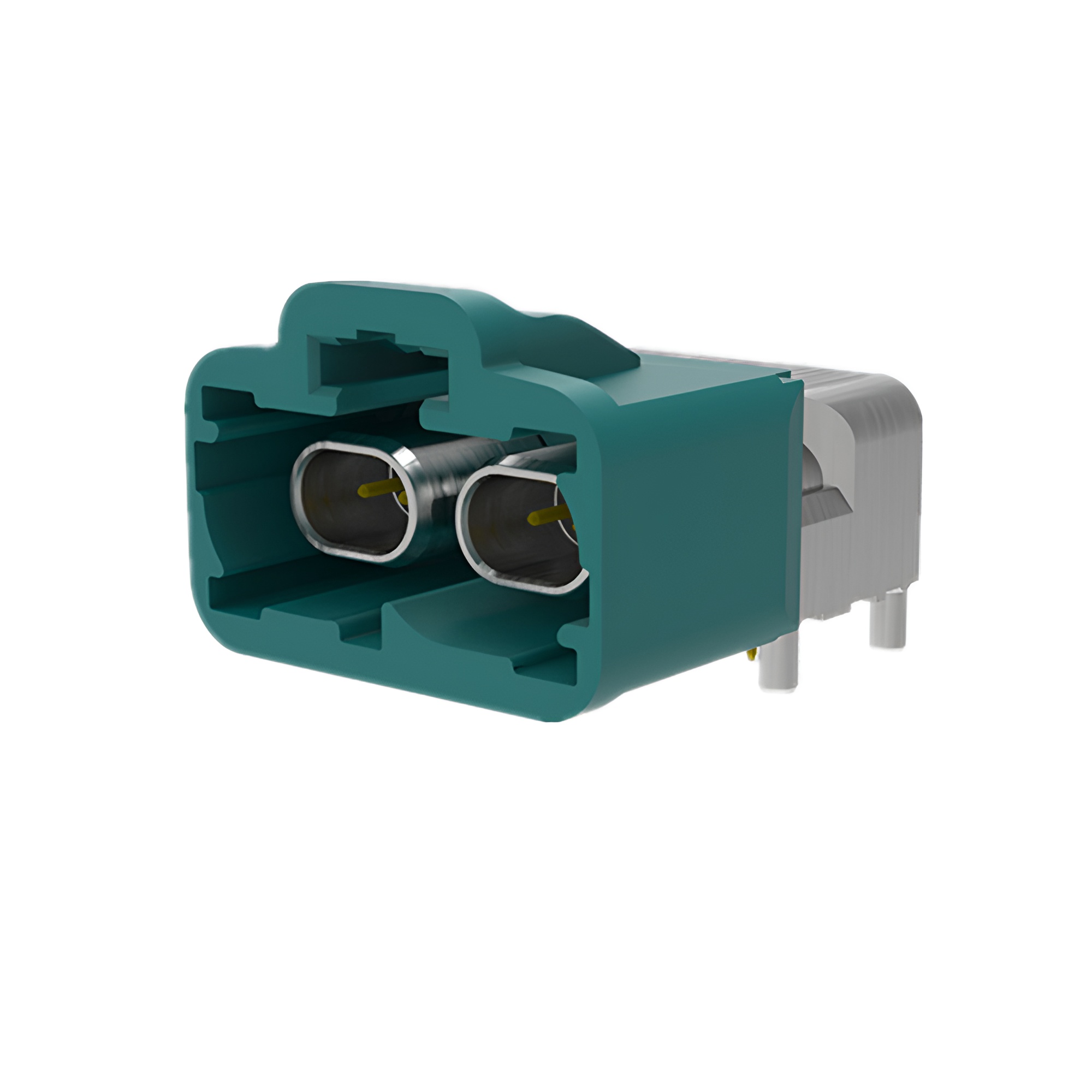 非防水以太網板端雙胞連接器