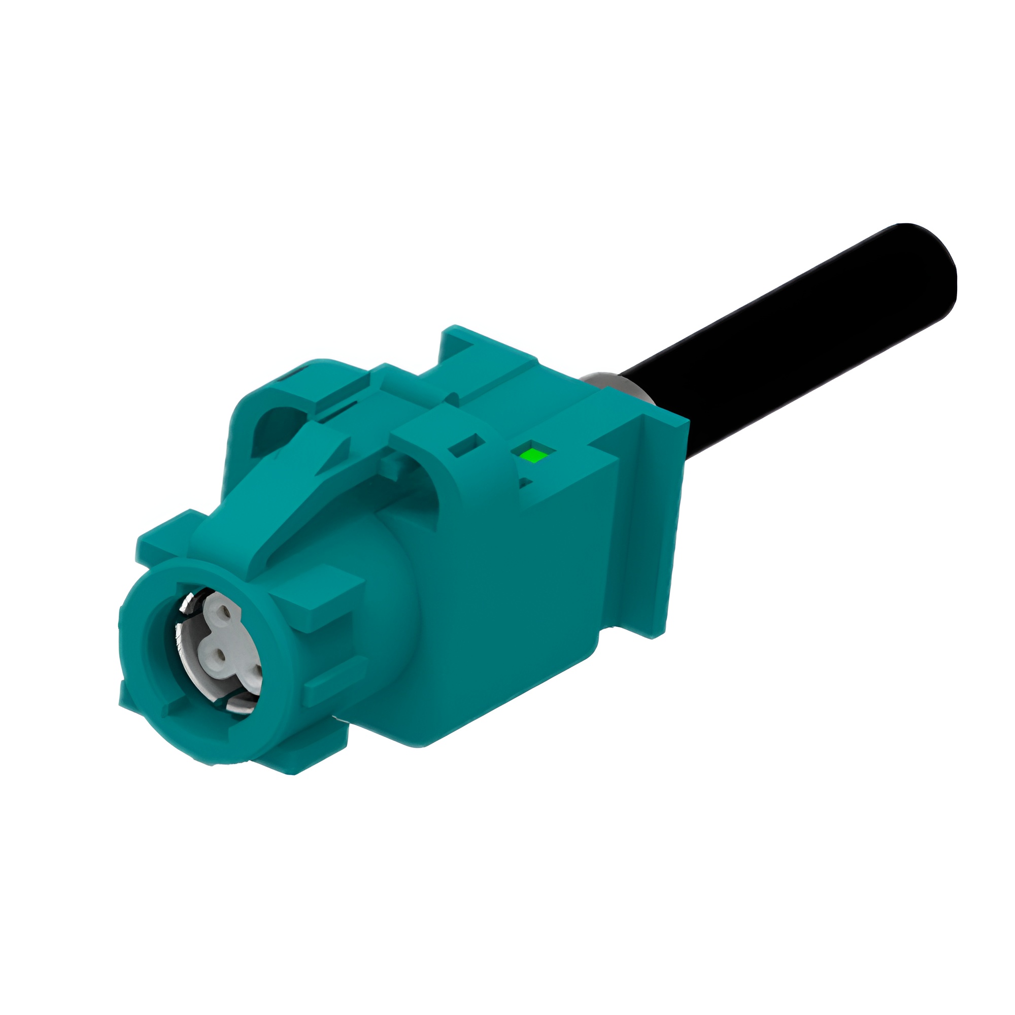 HSD線端沖壓結(jié)構(gòu)4Pin連接器