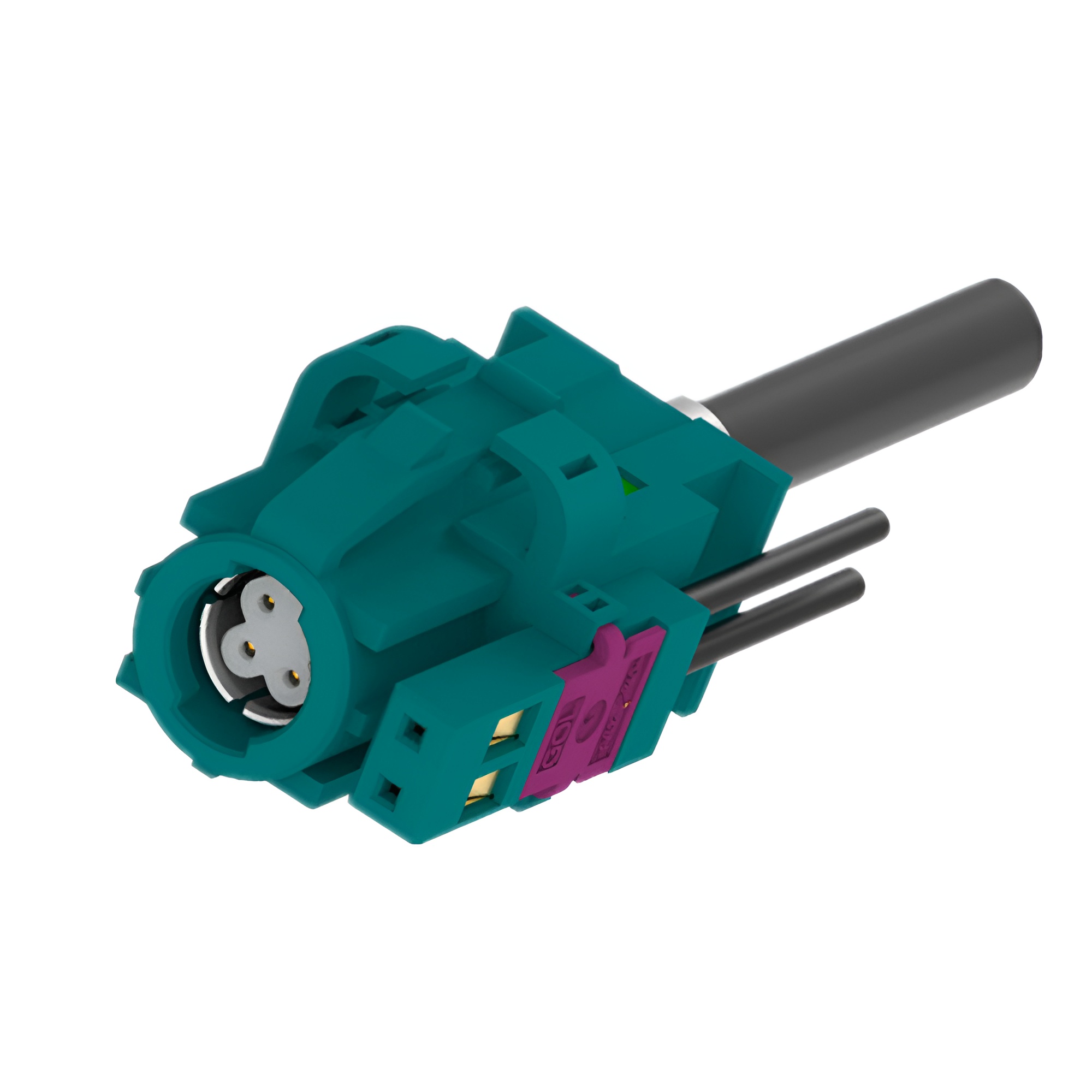 HSD線端沖壓結(jié)構(gòu)6Pin連接器