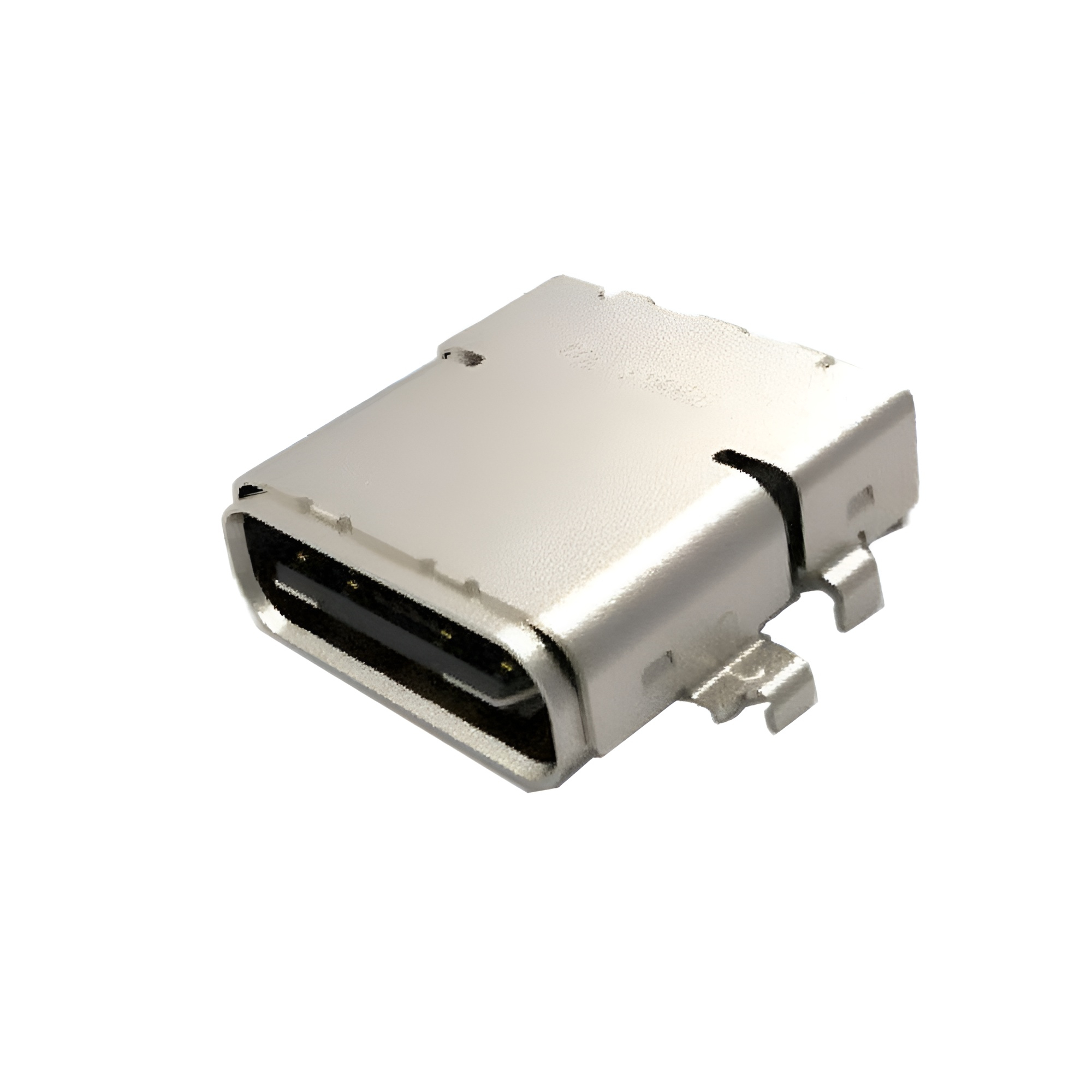 閃電USB 4.0 TYPE C 24P母座 六腳插板 沉板0.5MM 雙排貼片SMT 長度L=9.9MM 雙殼