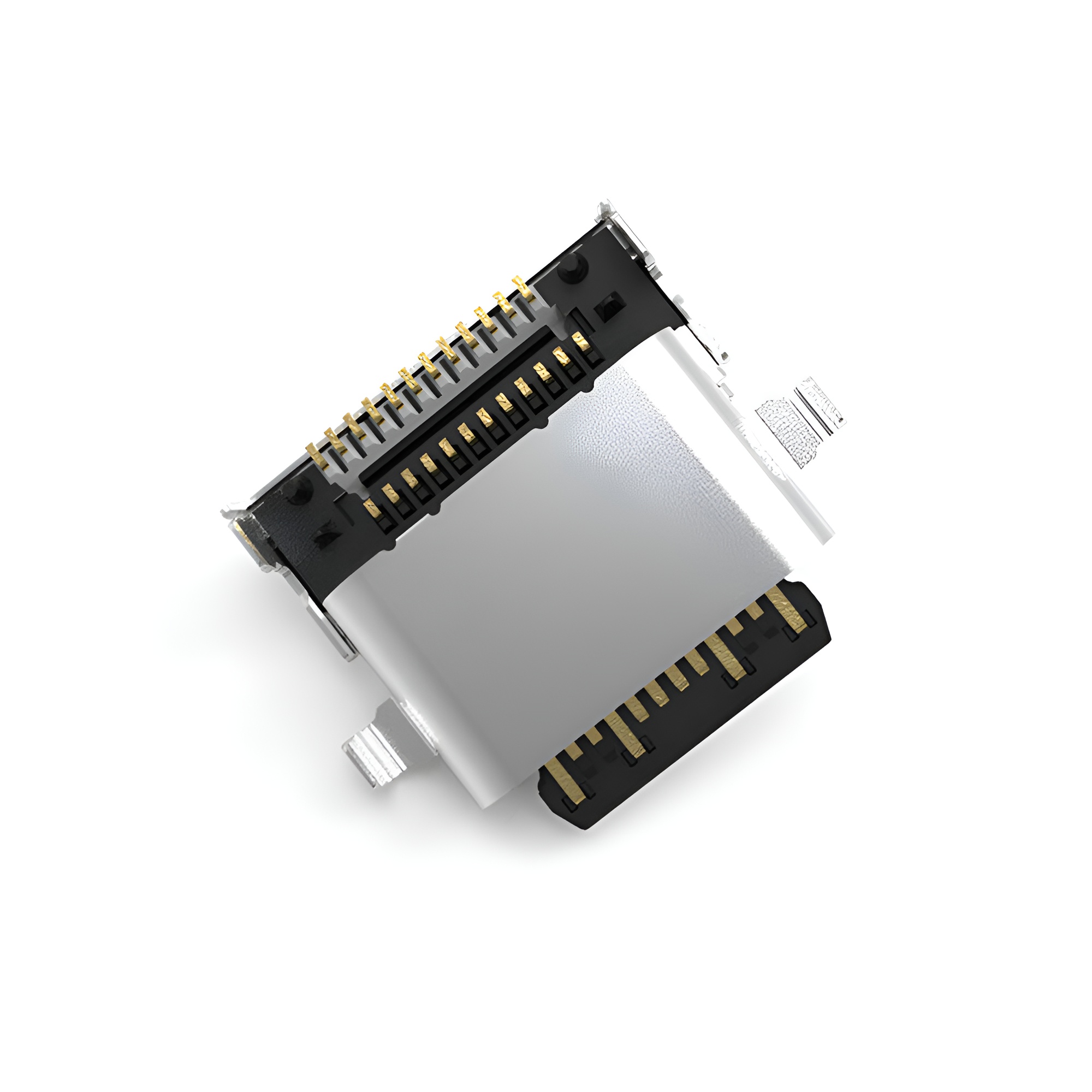 USB 3.1 TYPE C 24P防水母座 沉板2.27MM 雙排貼片SMT 長(zhǎng)度L=9.1MM 舍片外漏 防水IPX5
